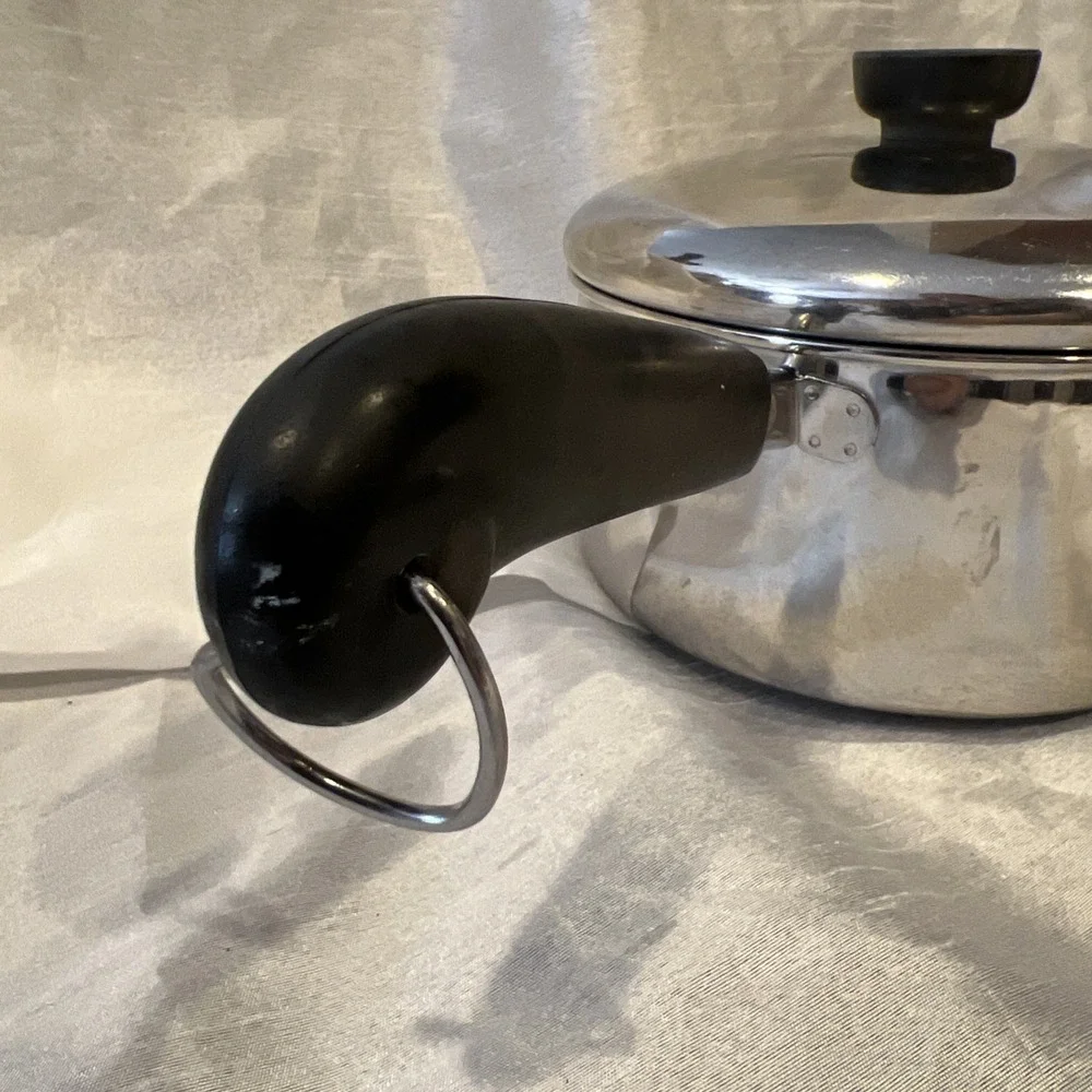 VTG Revere Ware 2qt Sauce Pan 18/10 Stainless Steel & Lid‎  - Clinton ILL USA